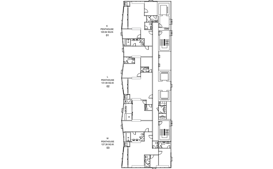 Floor plan drawing of the 60th floor